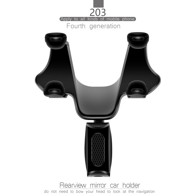 Car Rearview Mirror Mount Cell Phone GPS Stand Holder Cradle for iPhone Samsung Huawei Car Rearview Mirror Mount Cell Phone GPS Stand Holder Cradle for iPhone Samsung Huawei